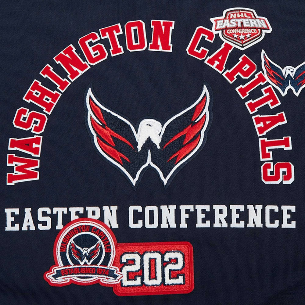 Washington Capitals Pro Standard Women's Area Code Cropped Pullover Sweatshirt -  NHL Sweatshirts
