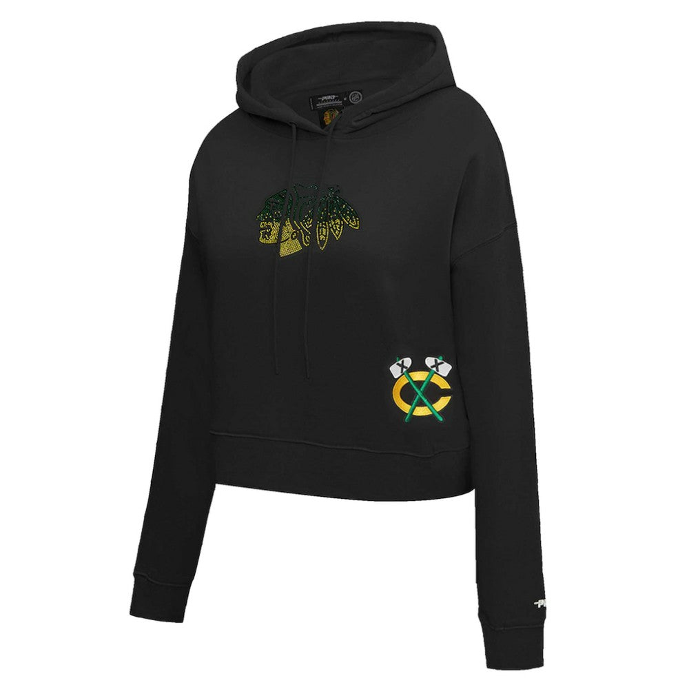Chicago Blackhawks Pro Standard Women's Jewels Cropped Pullover Hoodie -  NHL Hoodies