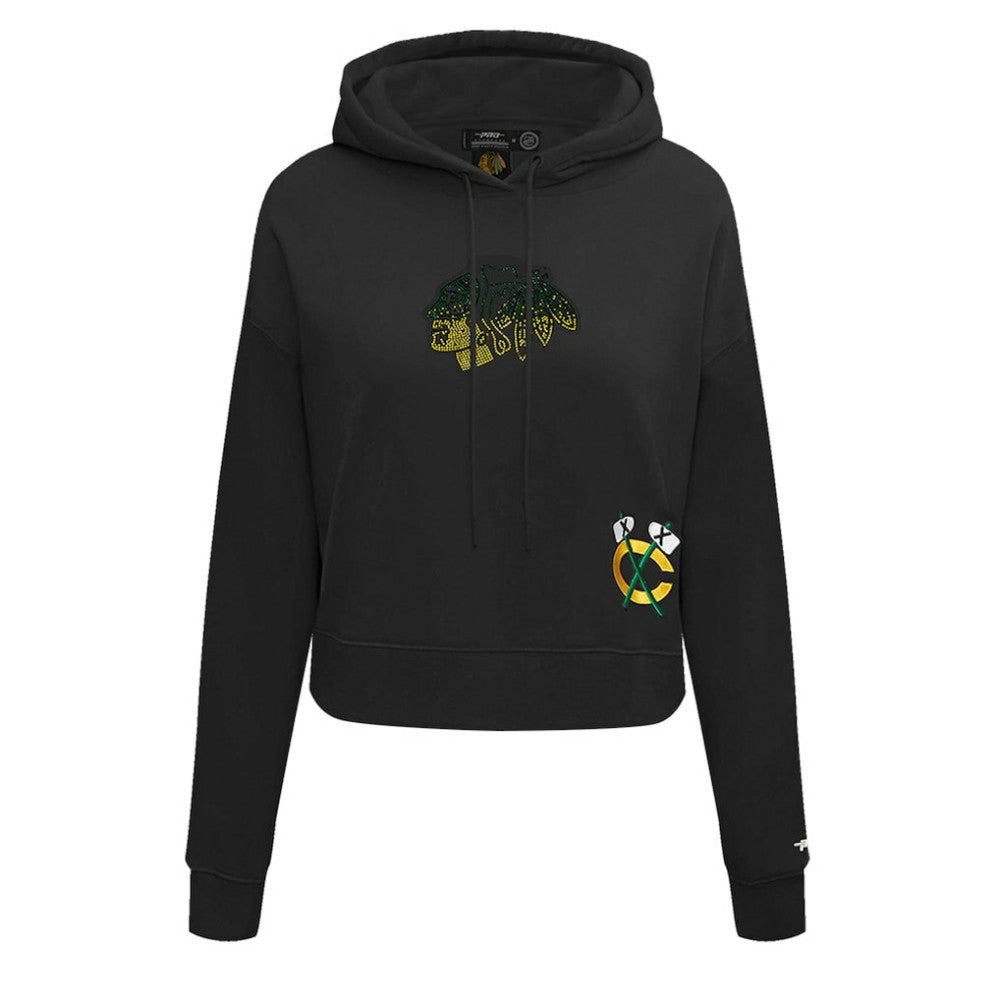 Chicago Blackhawks Pro Standard Women's Jewels Cropped Pullover Hoodie -  NHL Hoodies