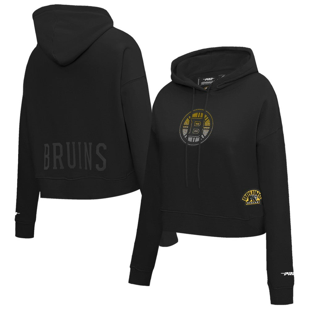 Boston Bruins Pro Standard Women's Jewels Cropped Pullover Hoodie -  NHL Hoodies
