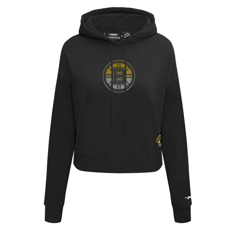 Boston Bruins Pro Standard Women's Jewels Cropped Pullover Hoodie -  NHL Hoodies
