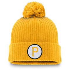 Pittsburgh Pirates Nike Cooperstown Collection Patch Cuffed Knit Hat with Pom - MLB Hats