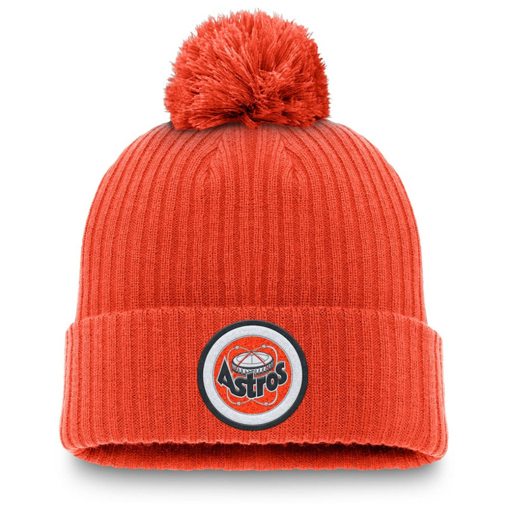 Houston Astros Nike Cooperstown Collection Patch Cuffed Knit Hat with Pom - MLB Hats