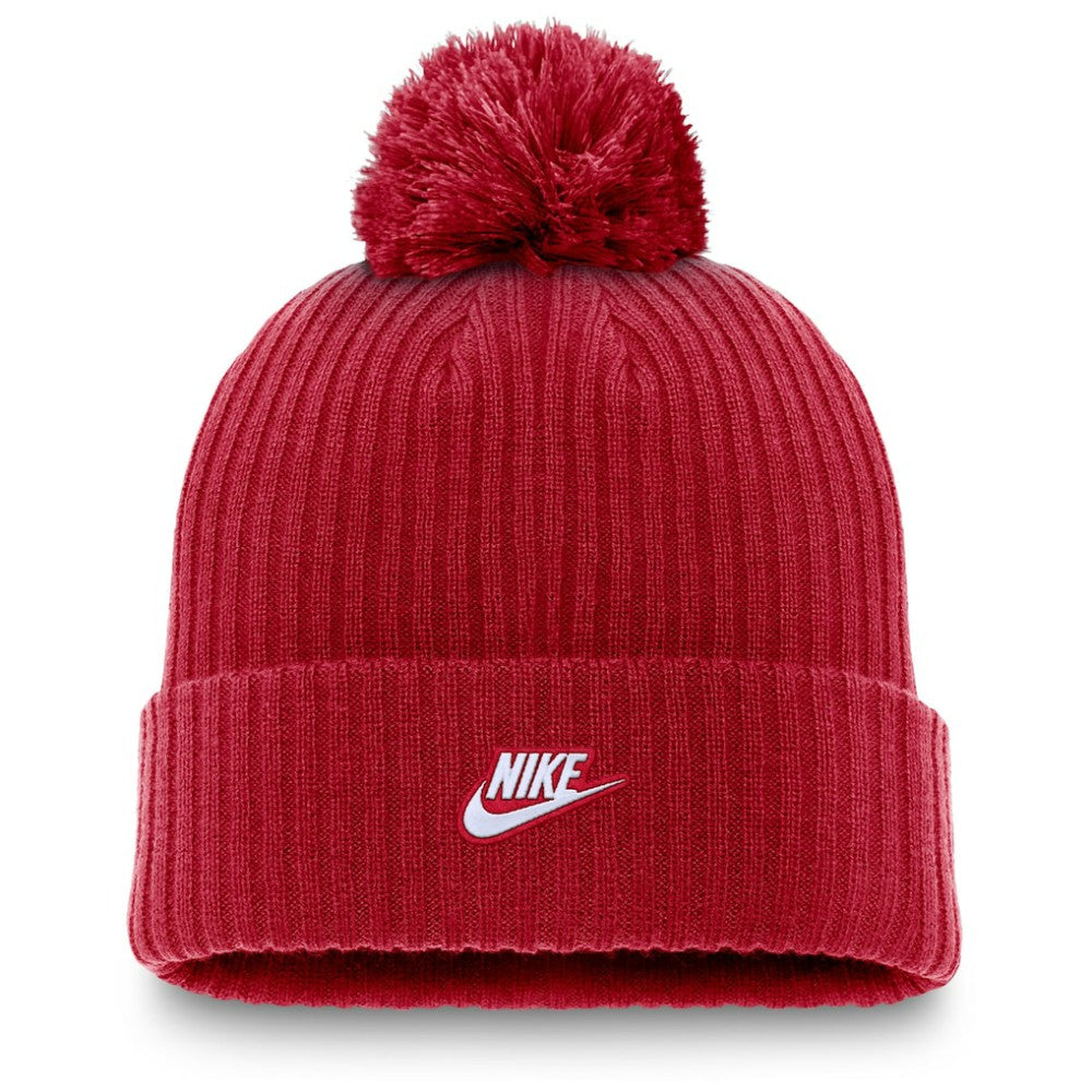 Atlanta Braves Nike Cooperstown Collection Patch Cuffed Knit Hat with Pom - MLB Hats