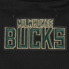 Black Milwaukee Bucks Pro Standard Women's Area Code Cropped Pullover Sweatshirt | NBA