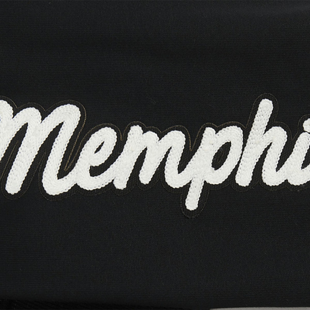 Black Memphis Grizzlies Pro Standard Women's Paint The City Cropped Pullover Sweatshirt | NBA
