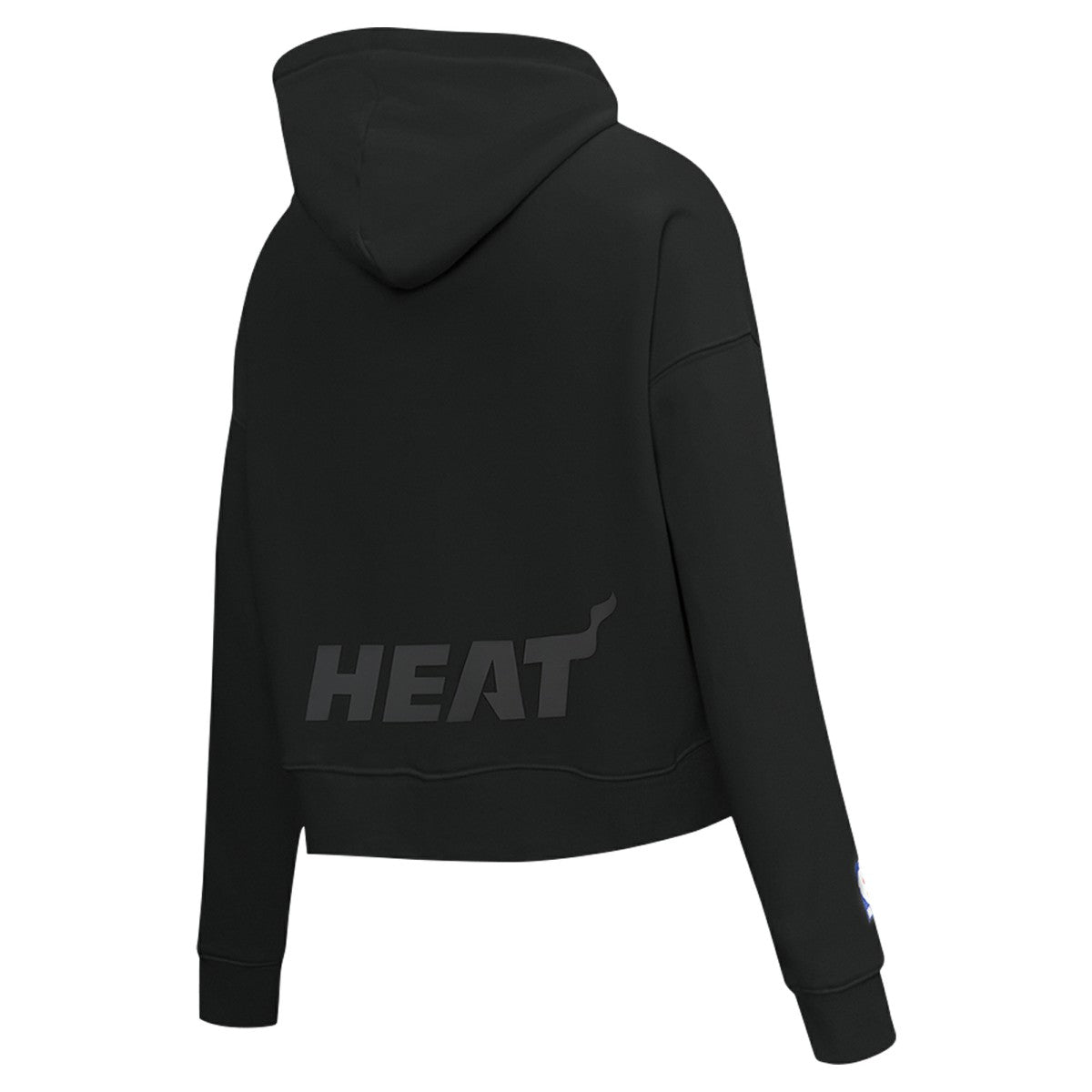 Black Miami Heat Pro Standard Women's Jewels Cropped Pullover Hoodie | NBA