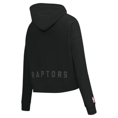 Black Toronto Raptors Pro Standard Women's Jewels Cropped Pullover Hoodie | NBA
