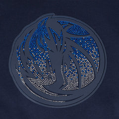 Navy Dallas Mavericks Pro Standard Women's Jewels Cropped Pullover Hoodie sale | NBA