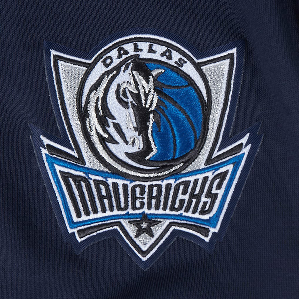 Navy Dallas Mavericks Pro Standard Women's Jewels Cropped Pullover Hoodie sale | NBA