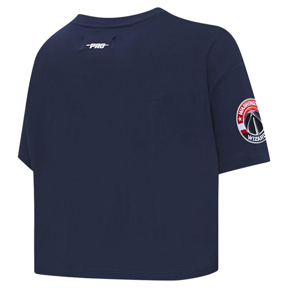 Navy Washington Wizards Pro Standard Women's Jewels Boxy Cropped T-Shirt | NBA