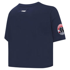 Navy Washington Wizards Pro Standard Women's Jewels Boxy Cropped T-Shirt | NBA