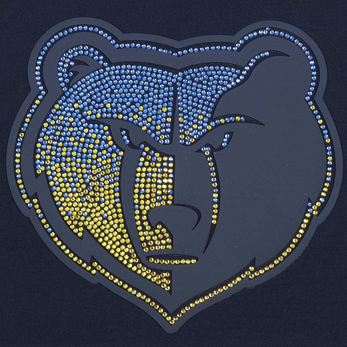 Navy Memphis Grizzlies Pro Standard Women's Jewels Boxy Cropped T-Shirt | NBA