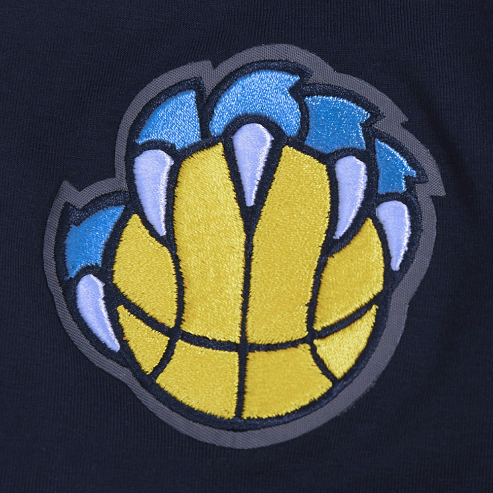 Navy Memphis Grizzlies Pro Standard Women's Jewels Boxy Cropped T-Shirt | NBA