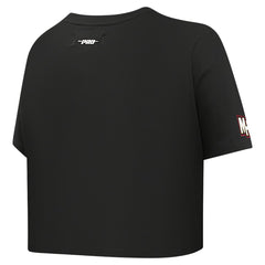Black Miami Heat Pro Standard Women's Jewels Boxy Cropped T-Shirt | NBA