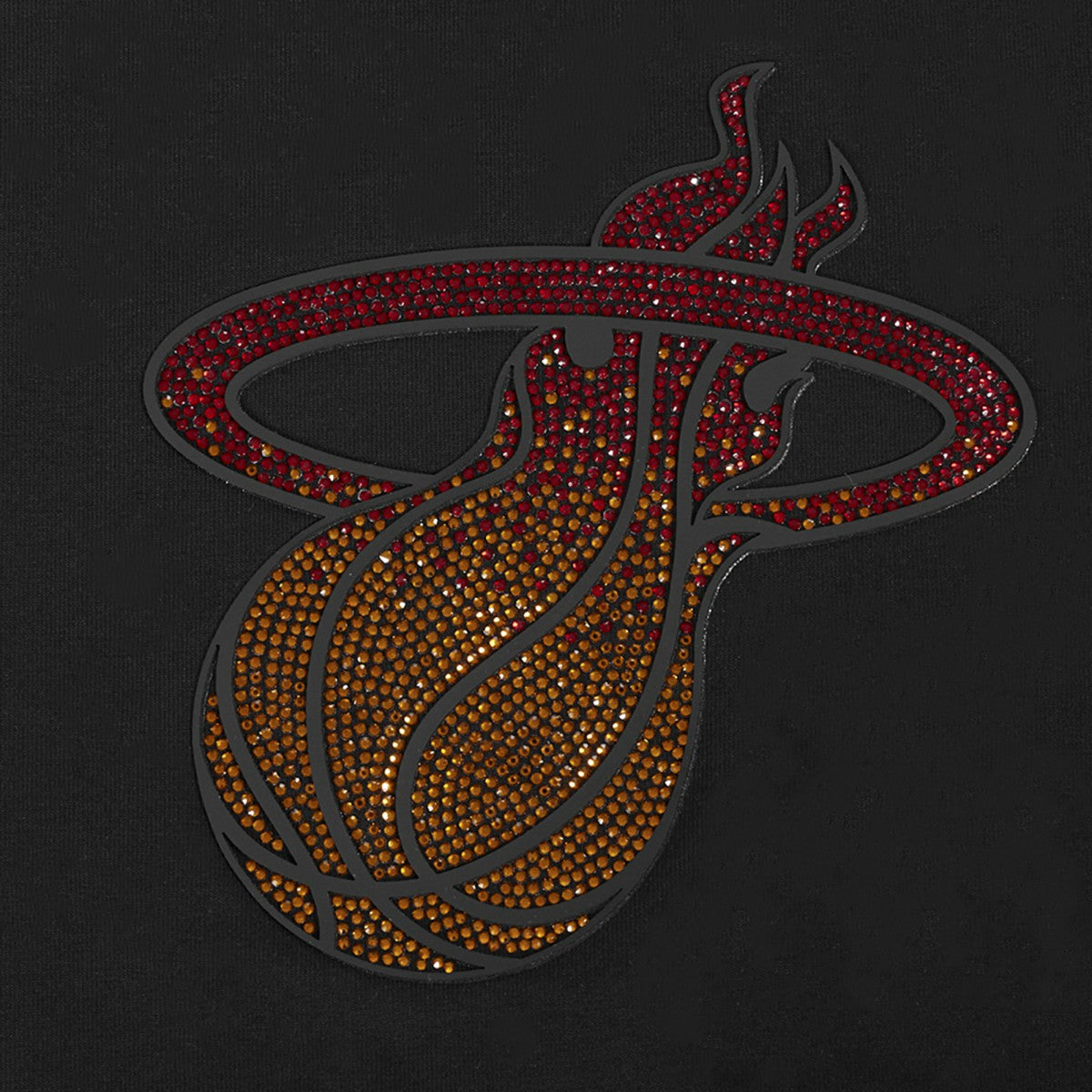 Black Miami Heat Pro Standard Women's Jewels Boxy Cropped T-Shirt | NBA