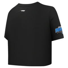 Black Orlando Magic Pro Standard Women's Jewels Boxy Cropped T-Shirt | NBA