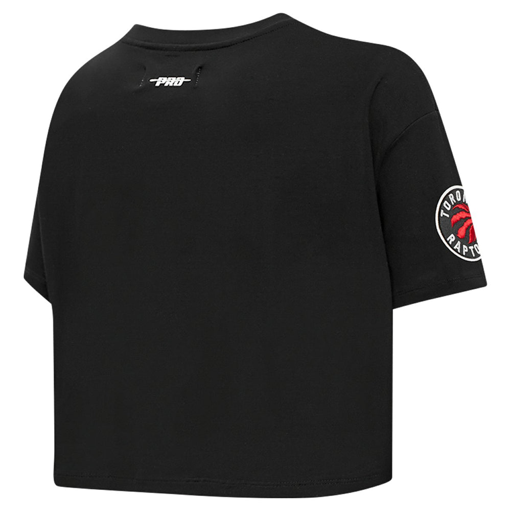 Black Toronto Raptors Pro Standard Women's Jewels Boxy Cropped T-Shirt | NBA