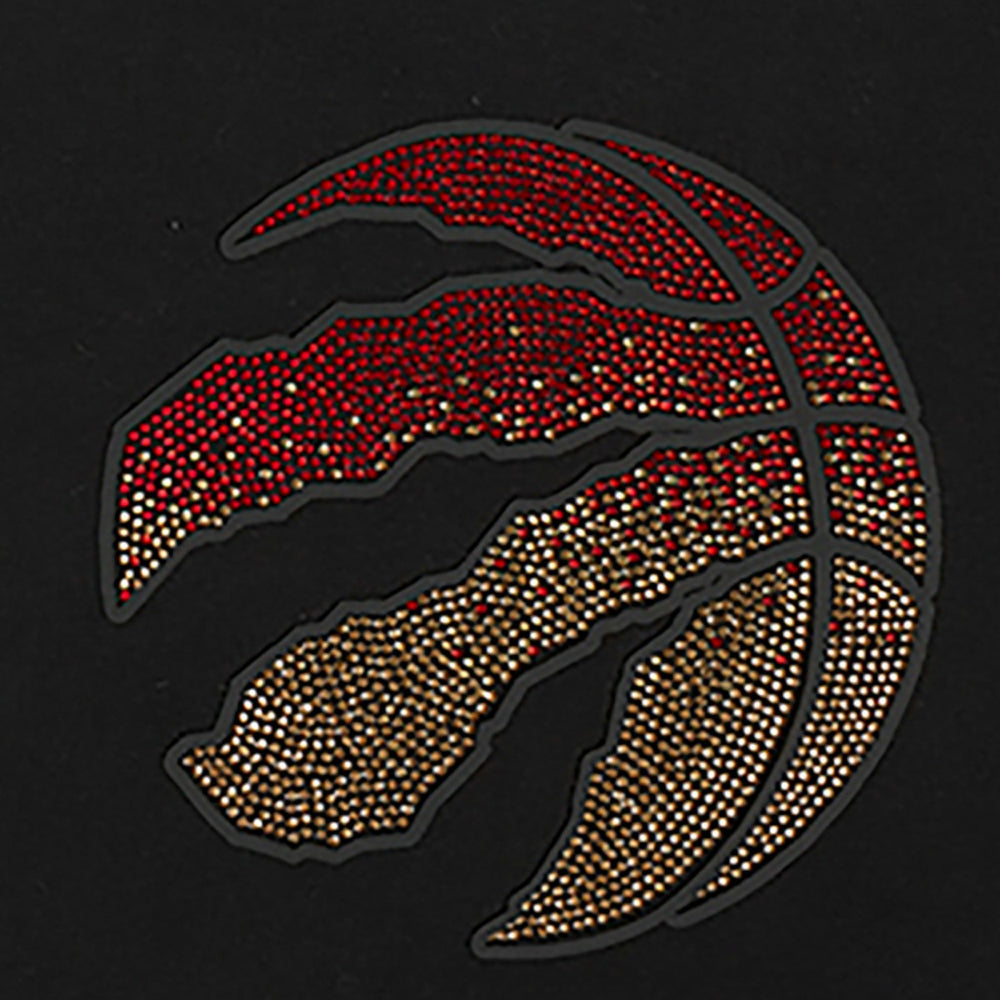 Black Toronto Raptors Pro Standard Women's Jewels Boxy Cropped T-Shirt | NBA