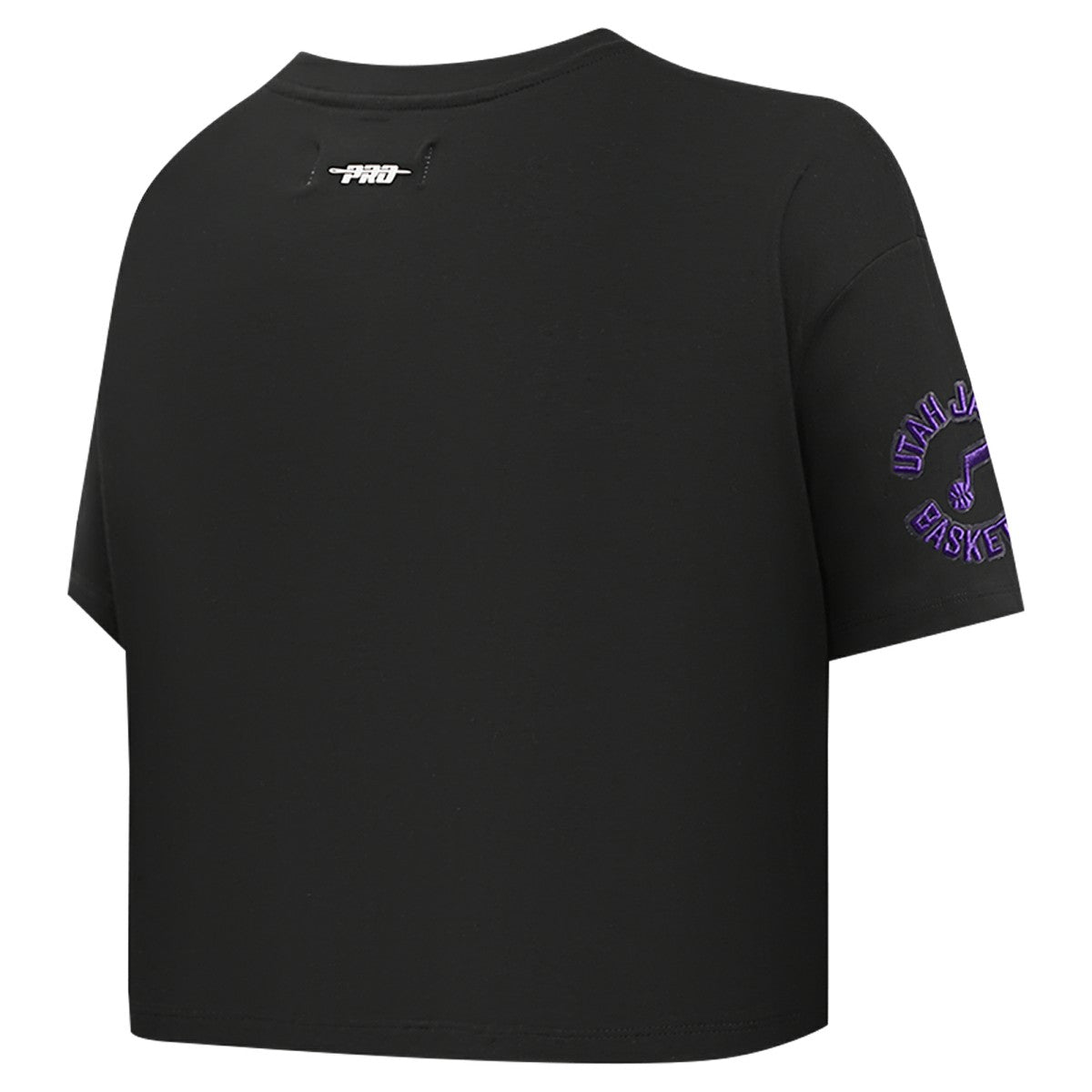 Black Utah Jazz Pro Standard Women's Jewels Boxy Cropped T-Shirt | NBA