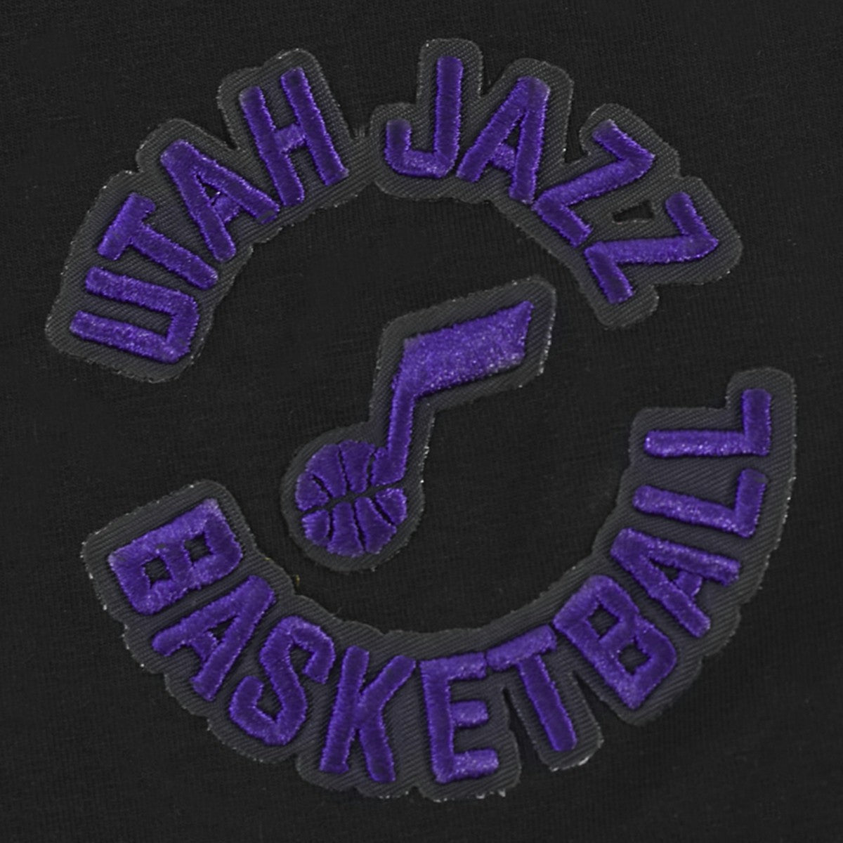 Black Utah Jazz Pro Standard Women's Jewels Boxy Cropped T-Shirt | NBA