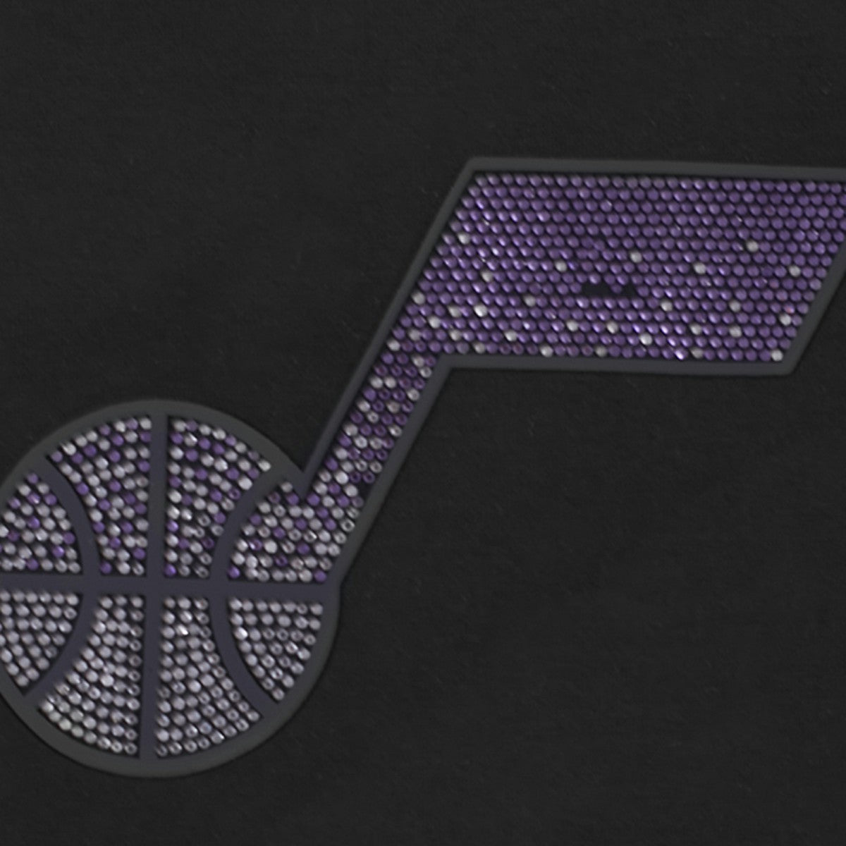 Black Utah Jazz Pro Standard Women's Jewels Boxy Cropped T-Shirt | NBA
