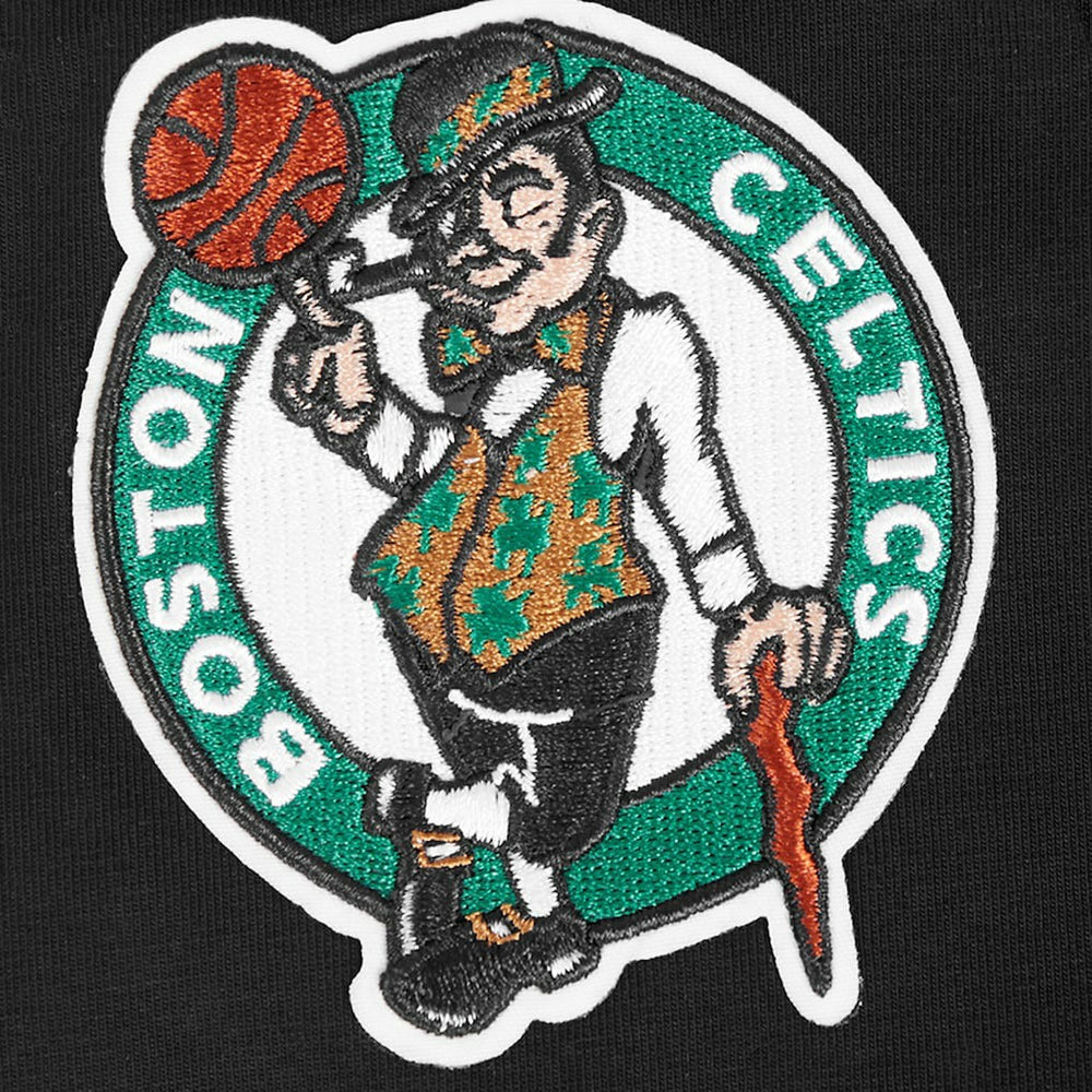 Black Boston Celtics Pro Standard Women's Jewels Boxy Cropped T-Shirt | NBA