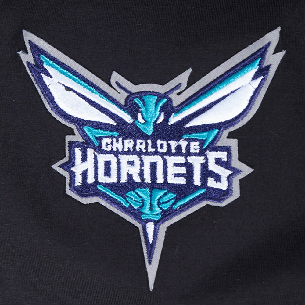 Black Charlotte Hornets Pro Standard Women's Jewels Boxy Cropped T-Shirt | NBA