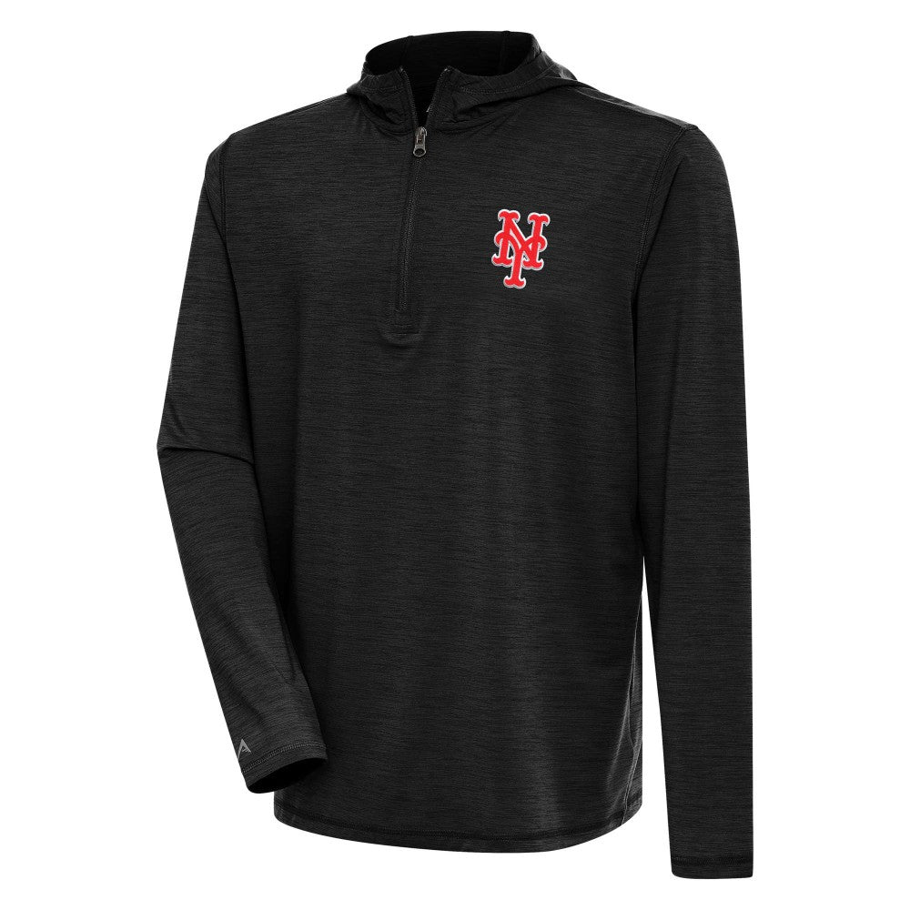 New York Mets Antigua Tidy Quarter-Zip Hoodie - MLB Hoodies