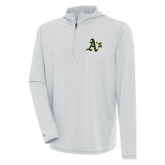 Athletics Antigua Tidy Quarter-Zip Hoodie - MLB Hoodies
