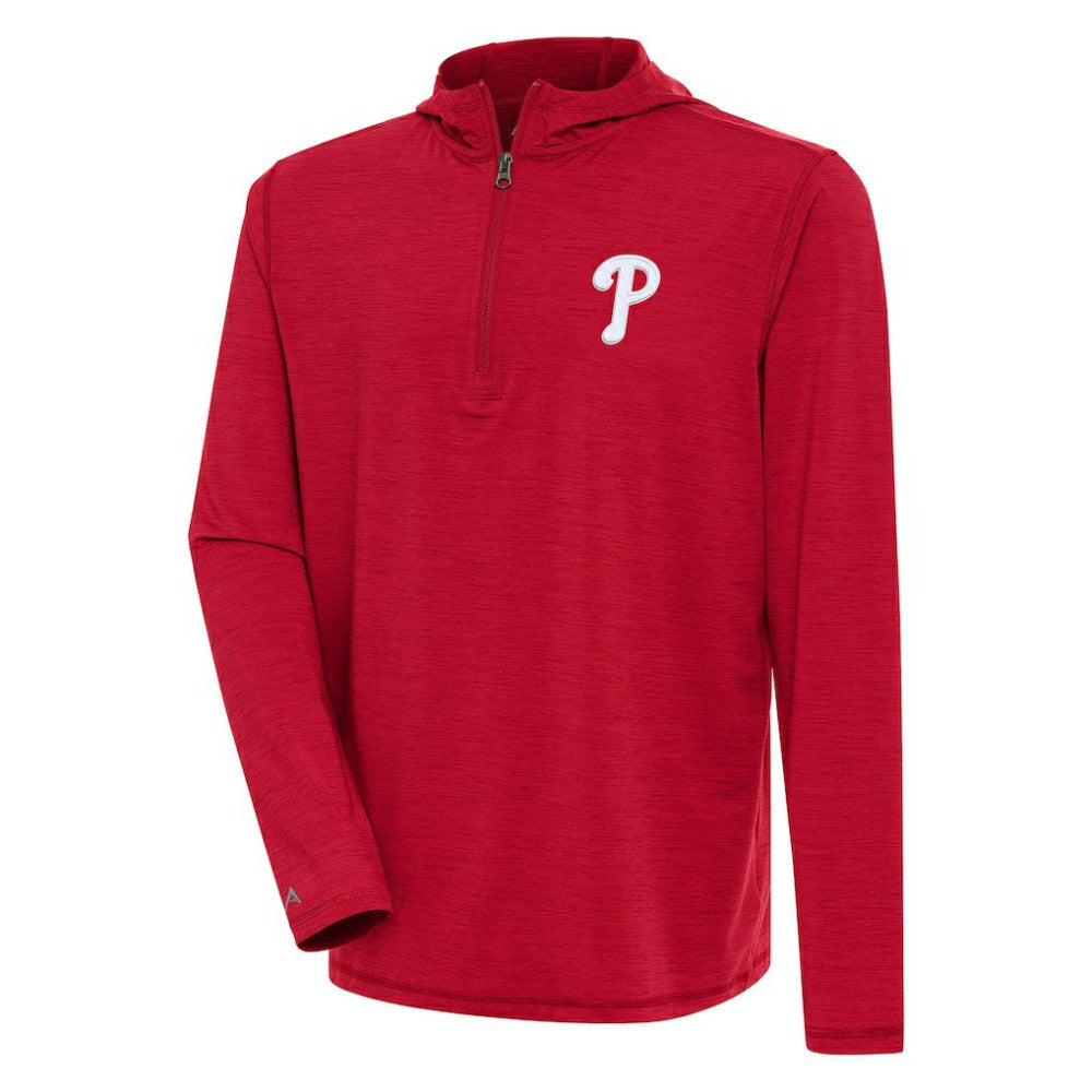 Philadelphia Phillies Antigua Tidy Quarter-Zip Hoodie - MLB Hoodies