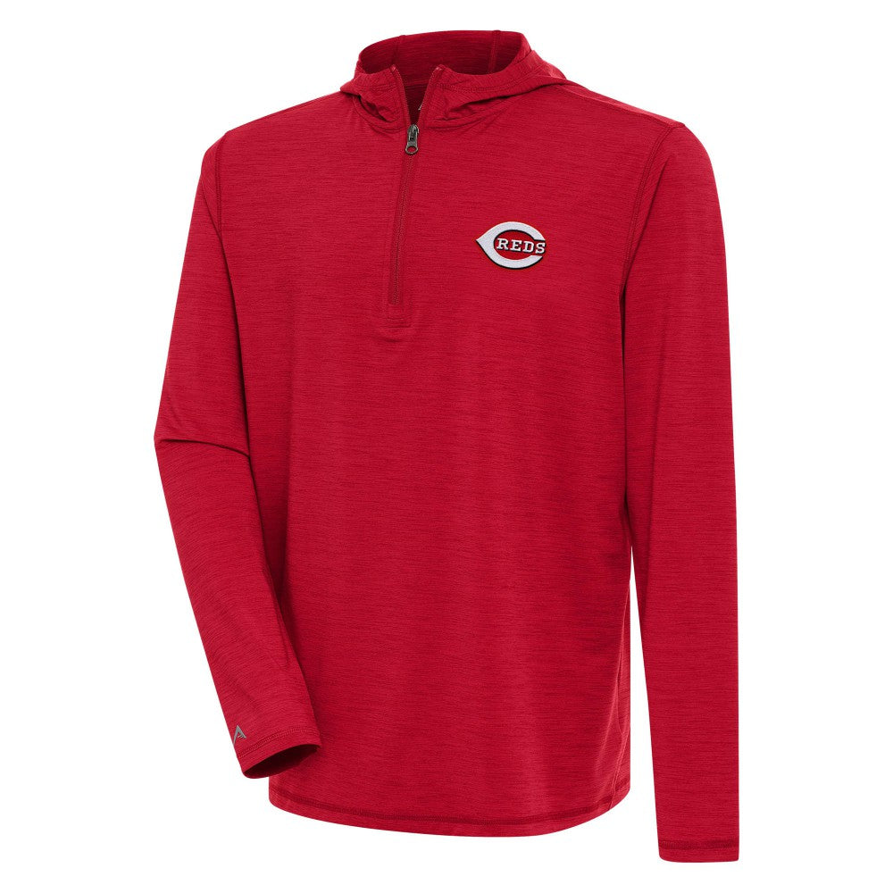 Cincinnati Reds Antigua Tidy Quarter-Zip Hoodie - MLB Hoodies