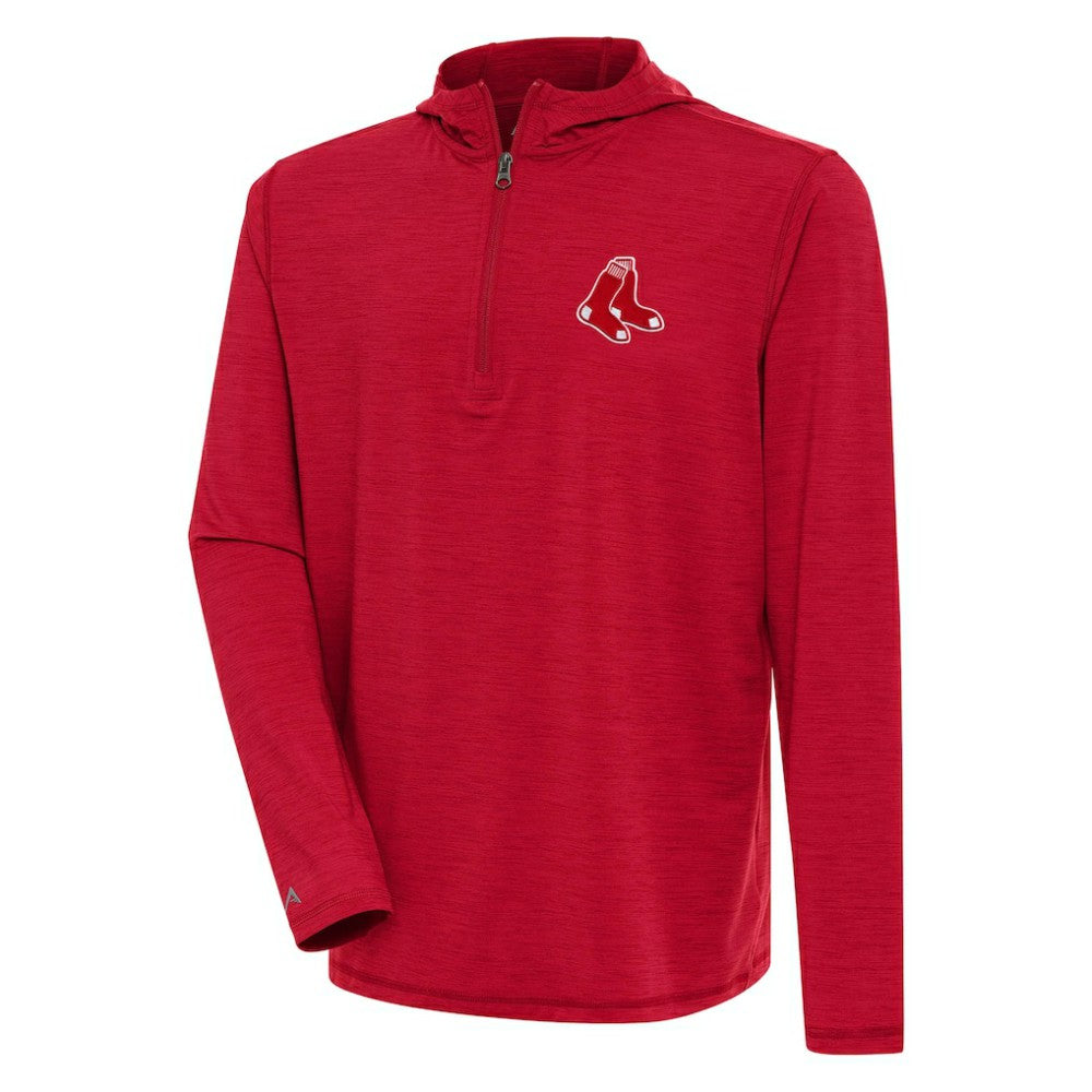 Boston Red Sox Antigua Tidy Quarter-Zip Hoodie - MLB Hoodies