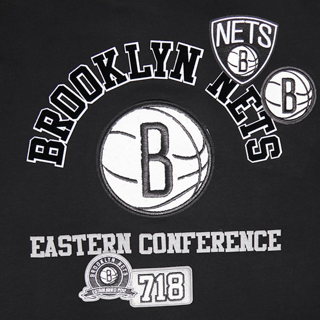 Black Brooklyn Nets Pro Standard Area Code Pullover Hoodie | NBA