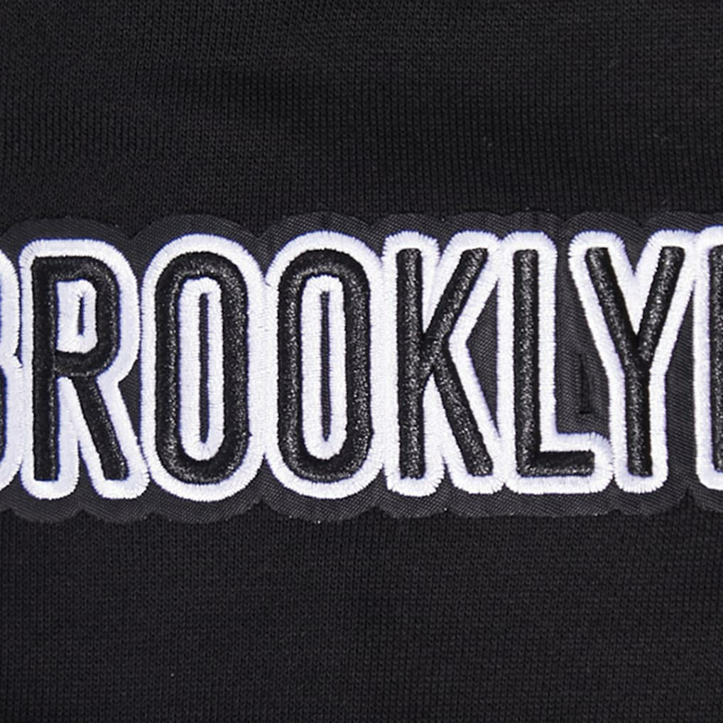 Black Brooklyn Nets Pro Standard Area Code Pullover Hoodie | NBA