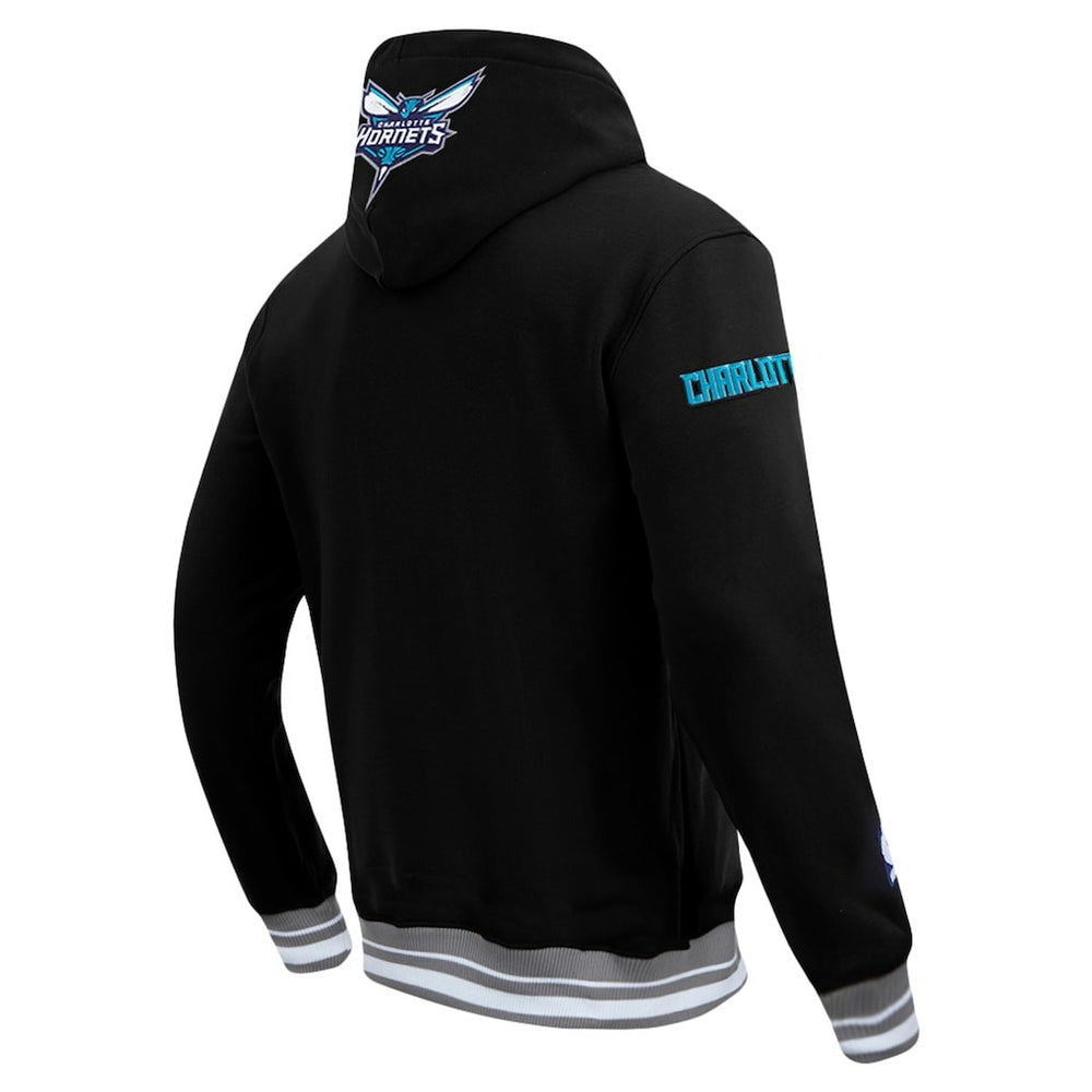 Black Charlotte Hornets Pro Standard Area Code Pullover Hoodie | NBA