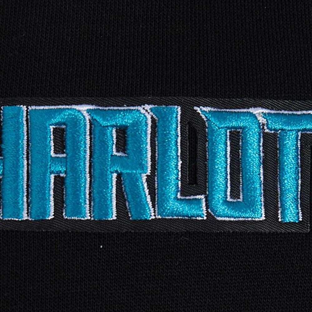 Black Charlotte Hornets Pro Standard Area Code Pullover Hoodie | NBA