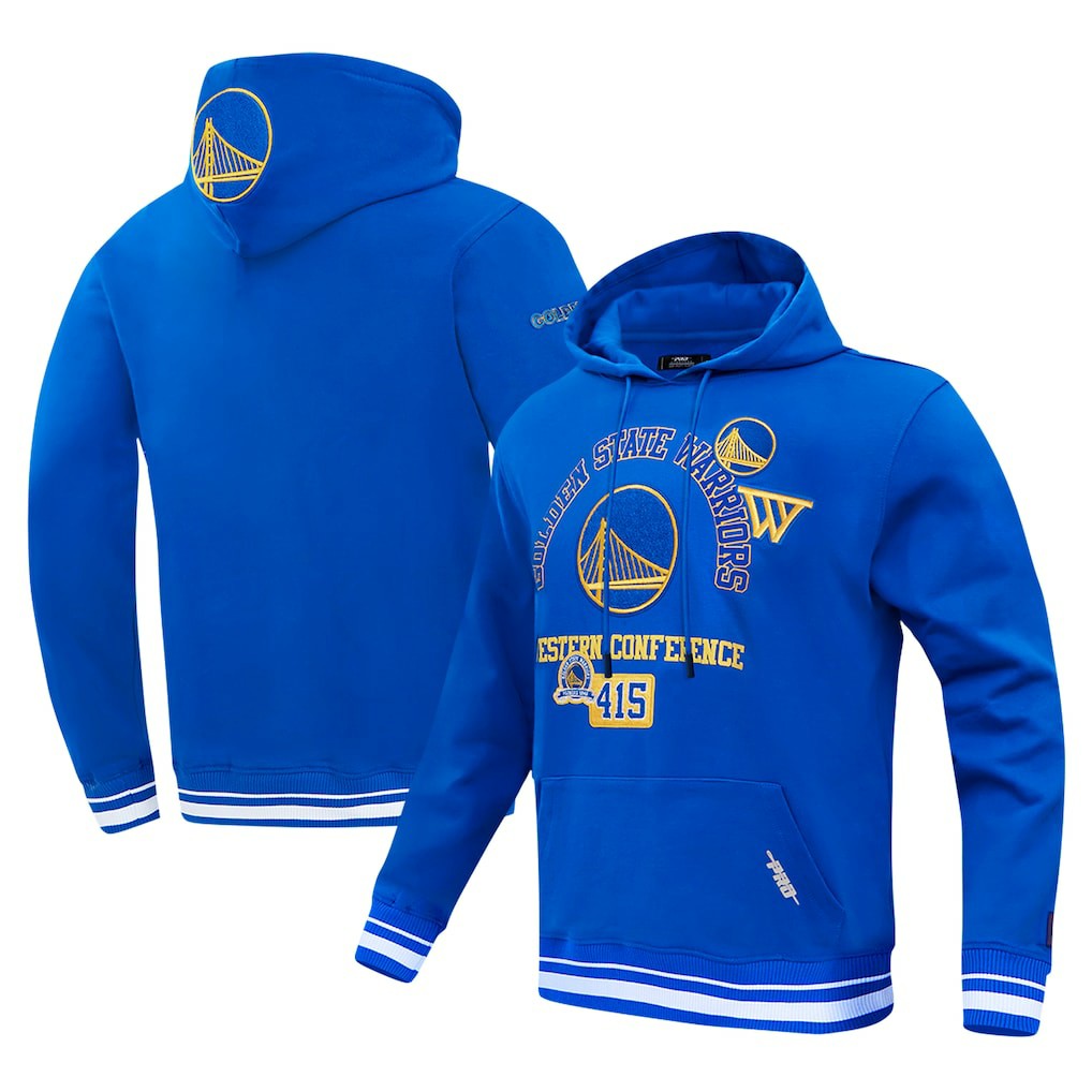 Royal Golden State Warriors Pro Standard Area Code Pullover Hoodie sale | NBA
