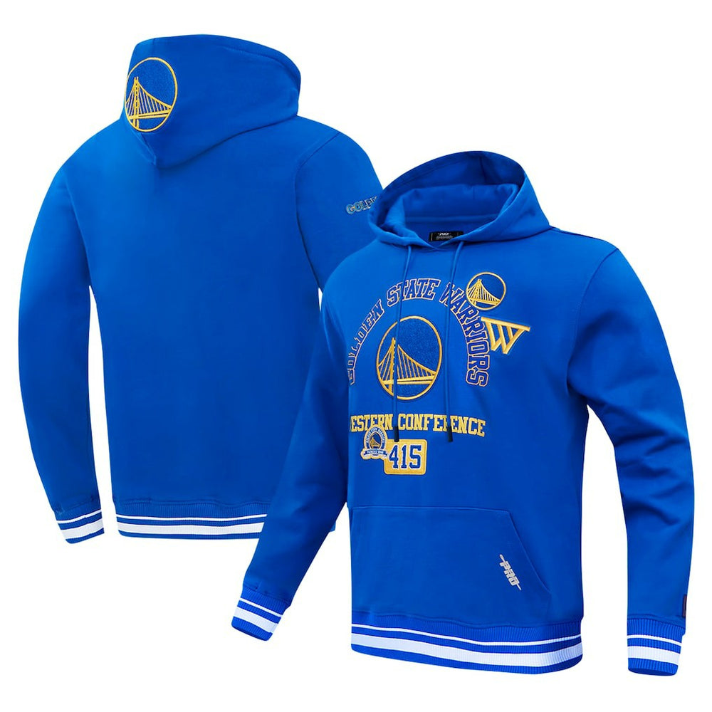 Royal Golden State Warriors Pro Standard Area Code Pullover Hoodie sale | NBA