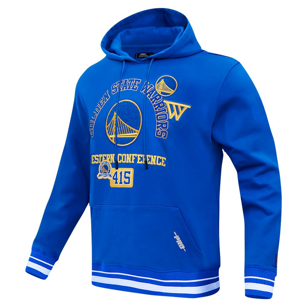 Royal Golden State Warriors Pro Standard Area Code Pullover Hoodie sale | NBA