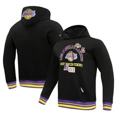 Black Los Angeles Lakers Pro Standard Area Code Pullover Hoodie | NBA