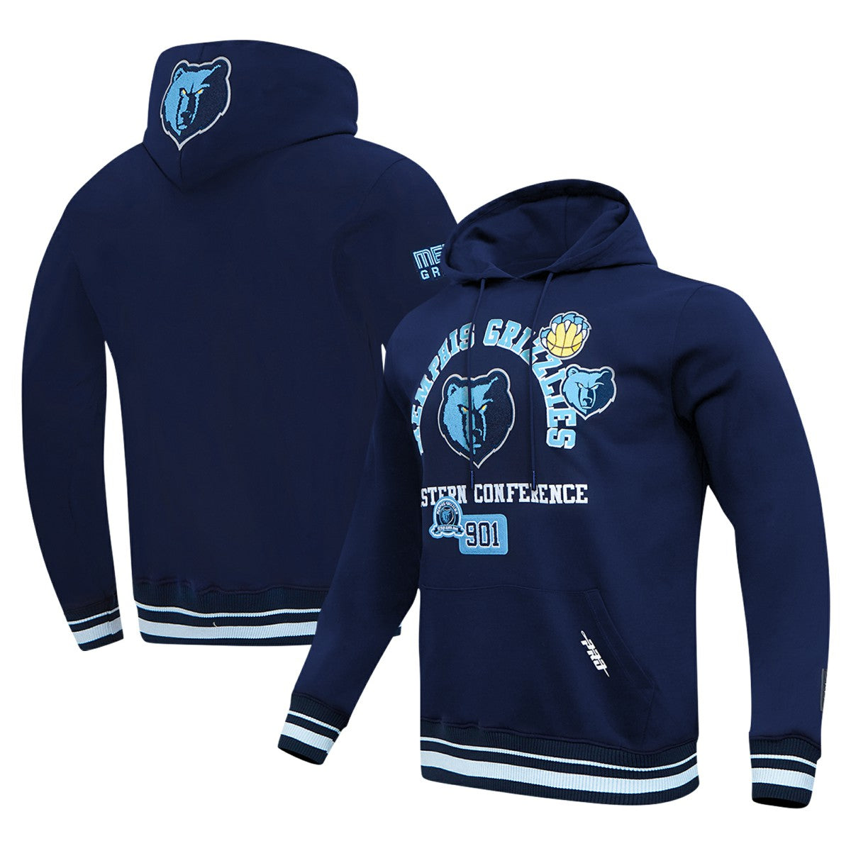 Navy Memphis Grizzlies Pro Standard Area Code Pullover Hoodie | NBA