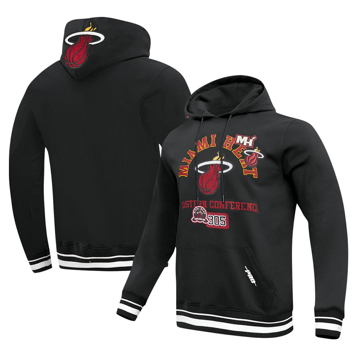 Black Miami Heat Pro Standard Area Code Pullover Hoodie | NBA