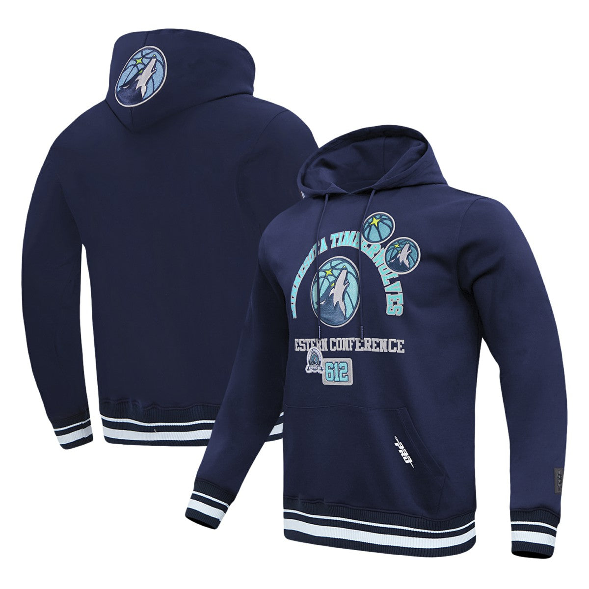 Navy Minnesota Timberwolves Pro Standard Area Code Pullover Hoodie | NBA