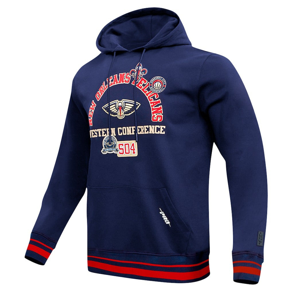 Navy New Orleans Pelicans Pro Standard Area Code Pullover Hoodie | NBA