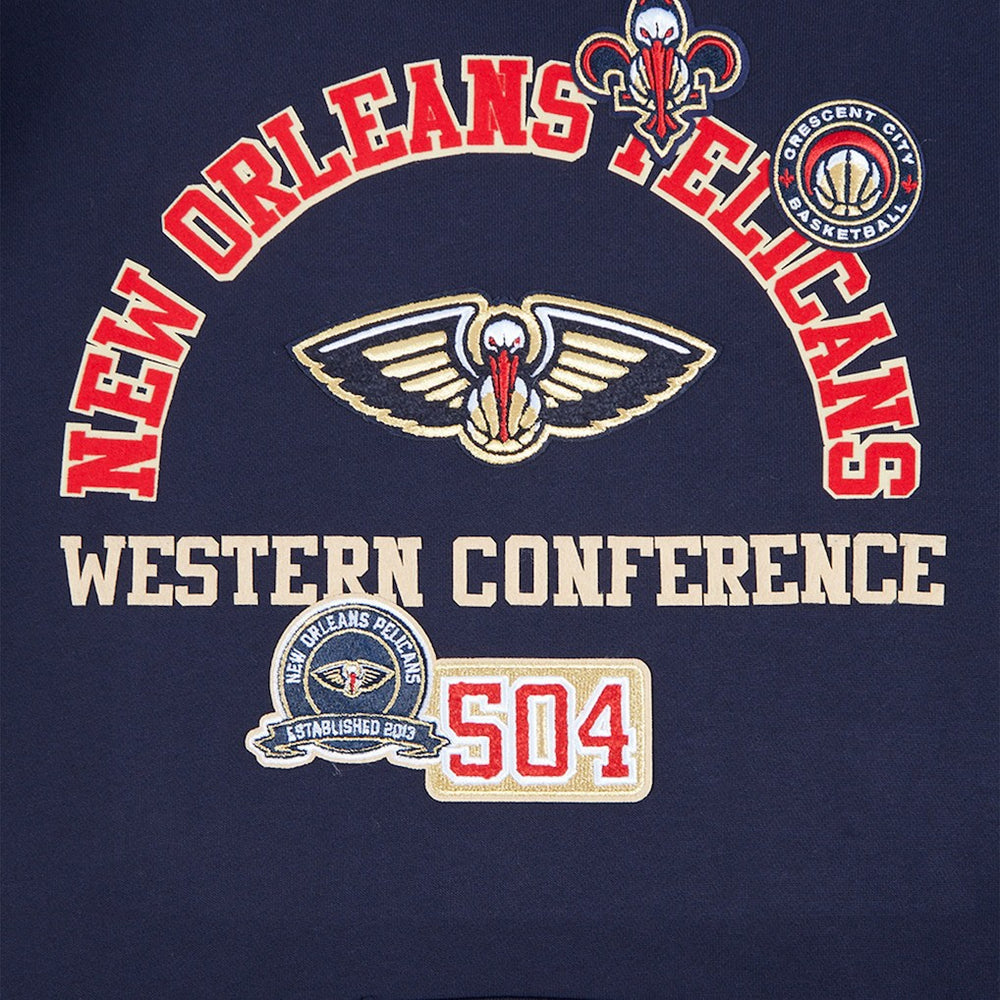 Navy New Orleans Pelicans Pro Standard Area Code Pullover Hoodie | NBA