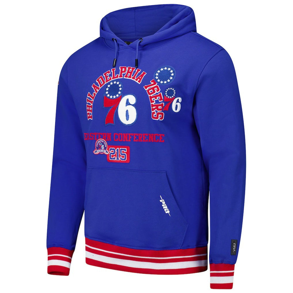 Red Philadelphia 76ers Pro Standard Area Code Pullover Hoodie | NBA