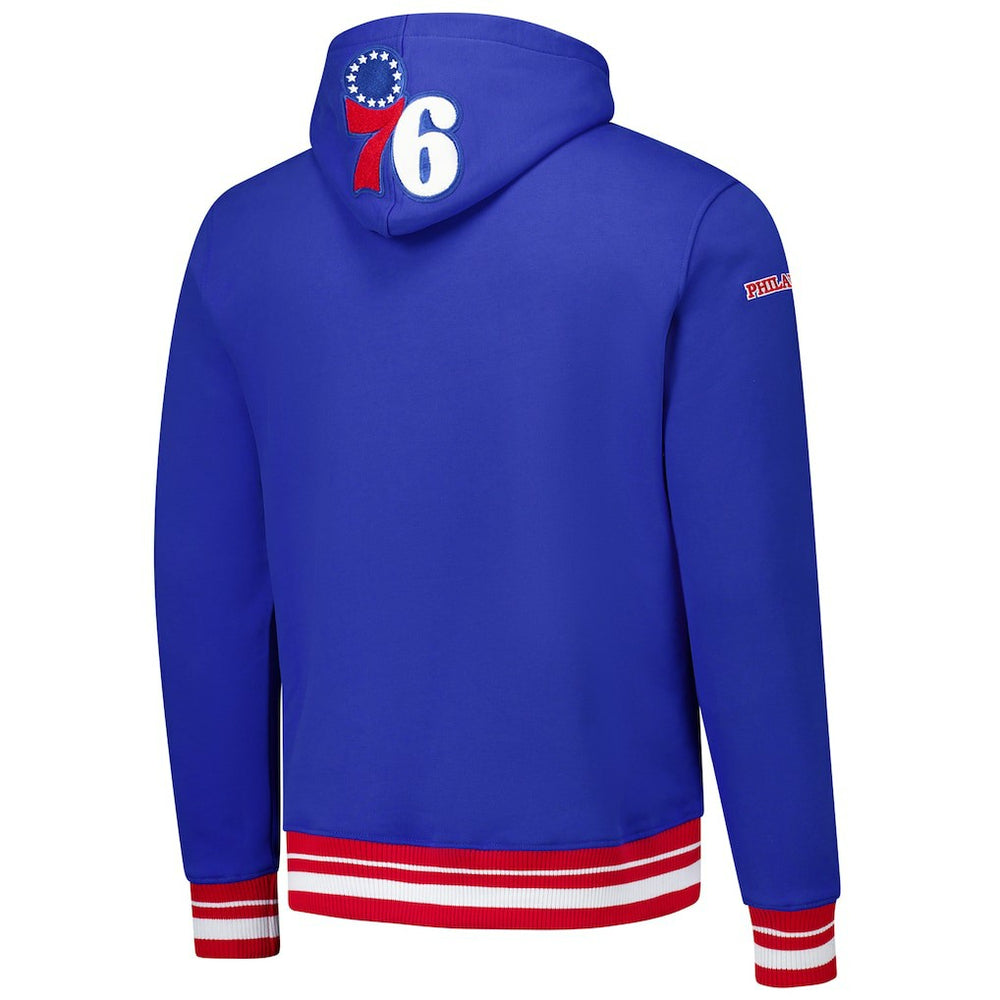 Red Philadelphia 76ers Pro Standard Area Code Pullover Hoodie | NBA