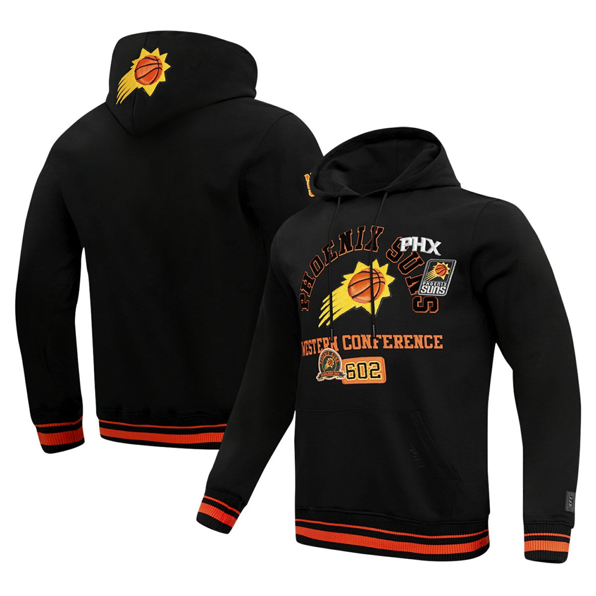 Black Phoenix Suns Pro Standard Area Code Pullover Hoodie | NBA