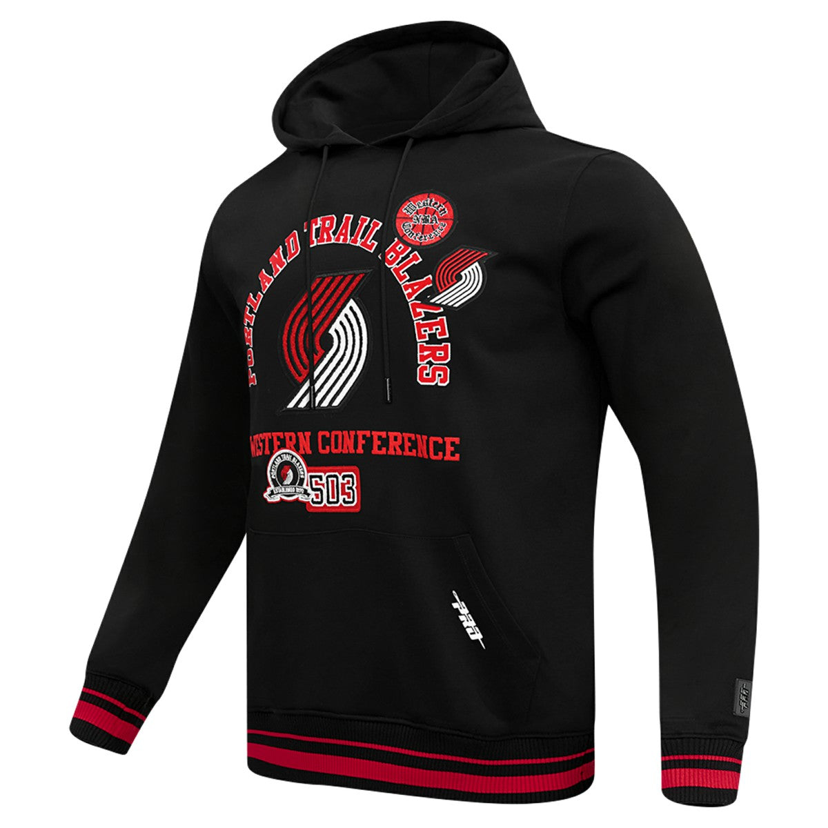 Black Portland Trail Blazers Pro Standard Area Code Pullover Hoodie | NBA